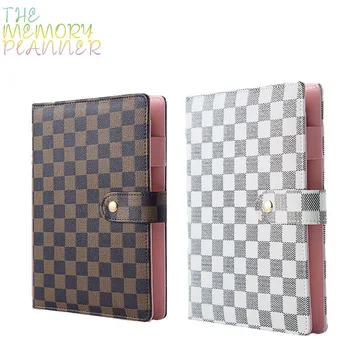 

A5 Planner High-grade Leather Cover A5 Notebook Loose-leaf Lattice Notebook&Journal Schedule Book Notebook Leather Case Binder