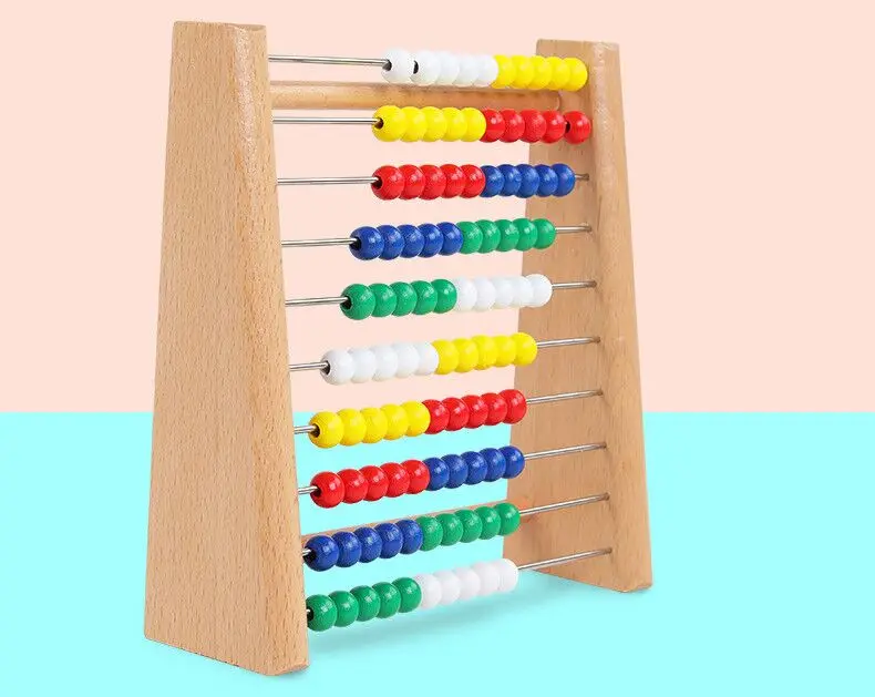 Деревянные Abacus детские математические игрушки Математика расчет рамка деревянная игрушка Раннее Обучение Монтессори Развивающие игрушки для детей