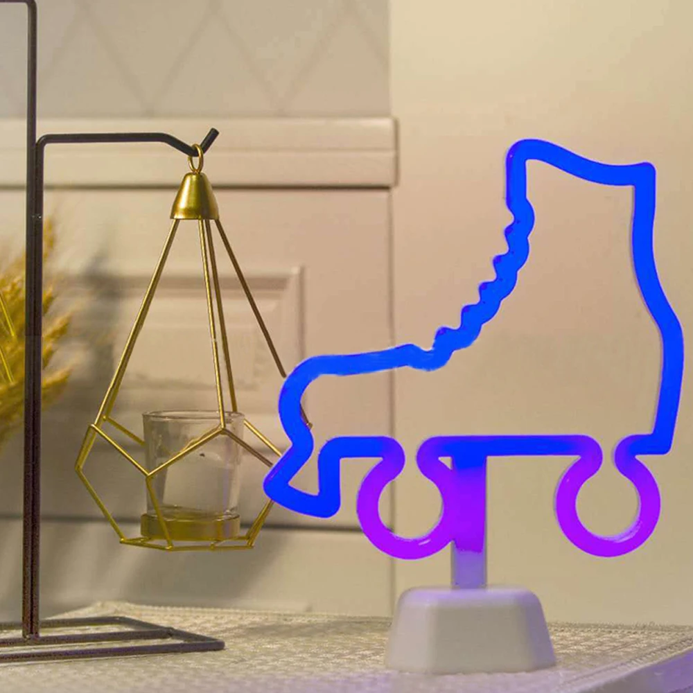 Led Neon Sign Light Colorful Halloween Bat Candy Neon Lamp Holiday Xmas Party Wedding Decor Kids Room Decoration Night Lamp 13