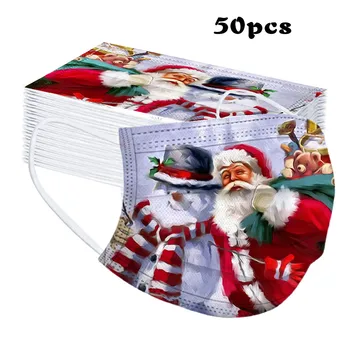 

50pc Children Festive Party Masks Disposable Pollution Mask Masque Industrials 3ply Nonwoven Ear Loop Safety Mouth Masks Маска