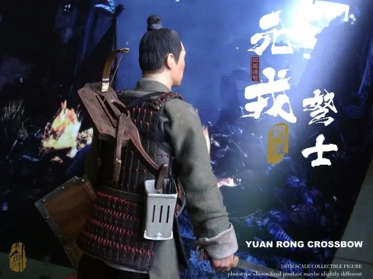 [ESTARTEK] WJM 1801 1/6 Records of The Three Kingdoms Yuan Rong арбалет с двойной головкой 12 дюймов фигурка хобби подарок