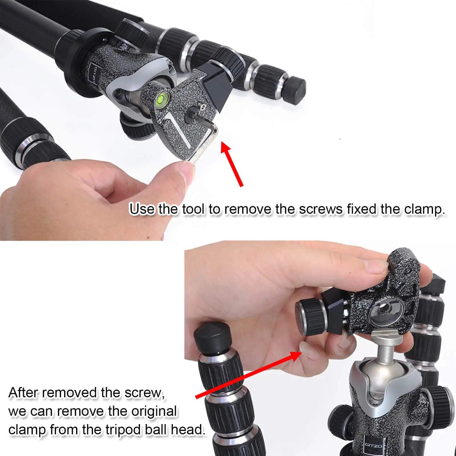 Arca-Swiss Quick Release Clamp Converter Adapter for Tripod Ball Head of Gitzo 82TQD 82QD Manfrotto MH490 492 MH054 055 MHXPRO