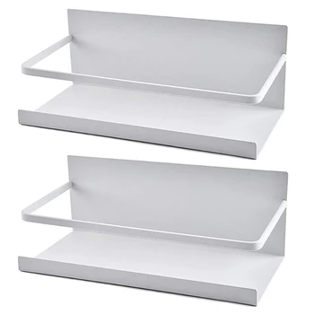 

netic Spice Rack 2 Pack Spice Storage Shelf Strongly netic Kitchen Organizer Racks for Spices Bottle, Tea, Coffee Syrup an