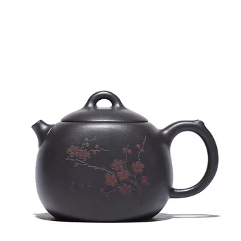 

Ore yixing teapot black mud zisha kettle handmade pot