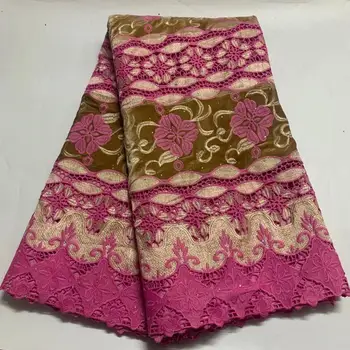 

2020 Latest French Nigerian Laces Fabrics High Quality Velvet Stone Tulle African Laces Fabric Wedding African French Tulle Lace