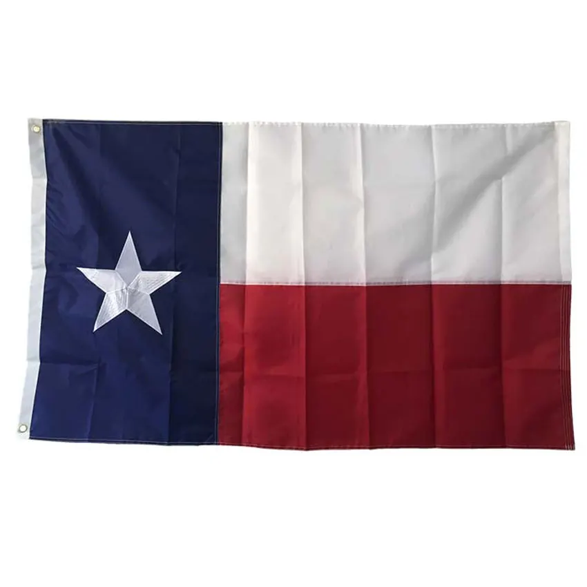 Texas Вышитый Флаг Декор баннер для вечеринки 150X90 см Оксфорд Крытый