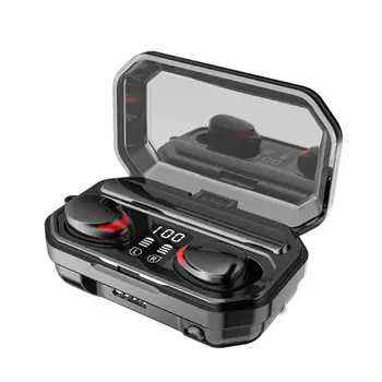 

2020 Waterproof And Sweat-proof Wireless Earbuds TWS Bluetooth Earphone With Flashlight Touch Control Headphones Black