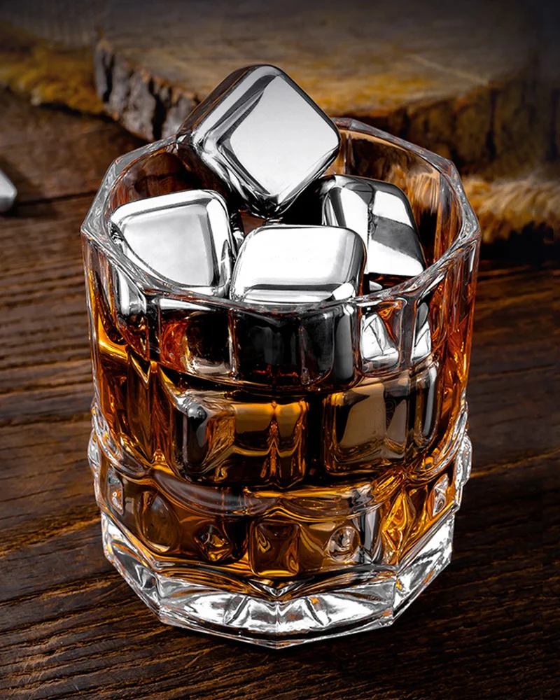 Limited Stainless Steel Ice Bucket, Reusable Whisky Stone, Wine Cooler, Beverage Cooling Stone, Steel Ice Bucket And Pliers, Bar