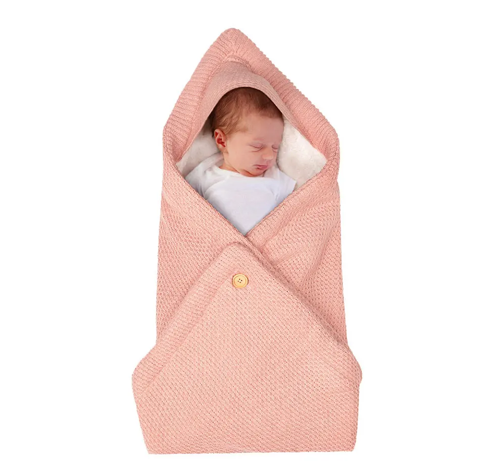Cobertor do Bebê Envelope para Descarga em um Carrinho de Criança Recém-nascido Malha Dormirsacks Multi-funcional Infantil Trolley Botão Grosso 10 Cobertor do bebê recém-nascido malha sleepsacks multi-funcional