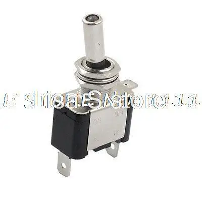 

20A/12VDC 2 Position 3 Terminals SPST White LED Lamp Locking Toggle Switch