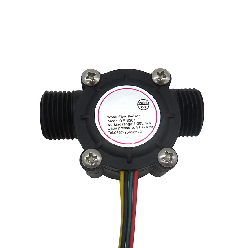 Sensore di flusso d'acqua per scaldabagno da 1/2 Sensore Hall da 1,75 MPa Misuratore di portata a turbina DC5 ~ 18 V con induzione di temperatura 13 Sensore di flusso d'acqua per scaldabagno da 1/2 Sensore Hall da 1,75 MPa Misuratore di portata a turbina DC5 ~ 18 V con induzione di temperatura 13
