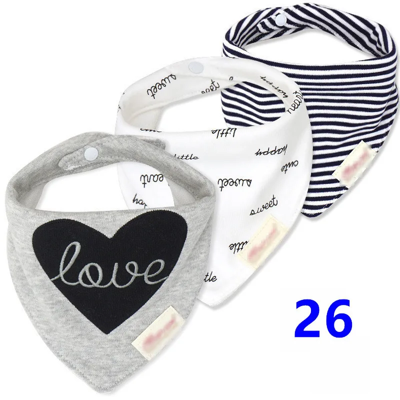 3pcs Organic Cotton Baby Scarf Muslin Burp Cloth Bandana Bibs Newborn Baby Boy Infant Girl Toddler Winter Scarf Waterproof Bib