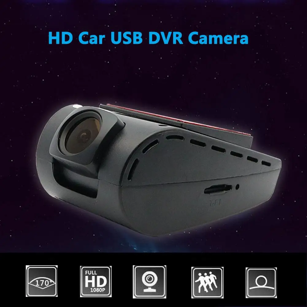 Yfashion Универсальный Автомобильный видеорегистратор DVR USB камера для Android 4,2/4,4/5.1.1/6.0.1 автомобильный ПК DVR камера вождения рекордер