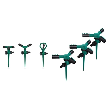 

2 Set Automatic 360°Rotating Lawn Sprinkler Adjustable Watering System - 3-Arm & 3-Arm,2-Arm,Butterfly Rotary