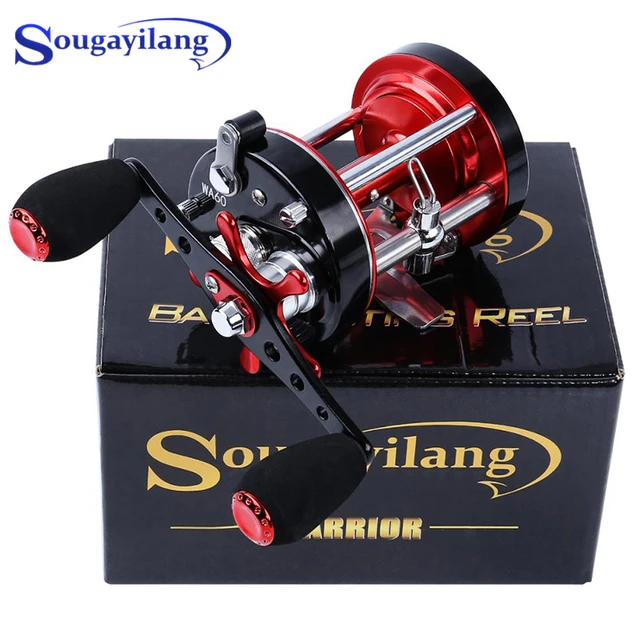 Sougayilang 6+1BB Trolling Fishing Reel 4000 5000 6000 EVA Handle Right  Hand Baitcasting Reel