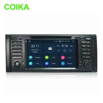 

COIKA 7" Android 9.0 System Car DVD Receiver For BMW X5 E53 1996-2006 GPS Navi Head Unit Radio RDS 4+64G RAM WIFI OBD DVR BT PX6