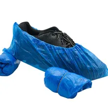 Couvre chaussures jetables en plastique PE, protection de l'environnement, pour l'intérieur et l'extérieur, facile à utiliser