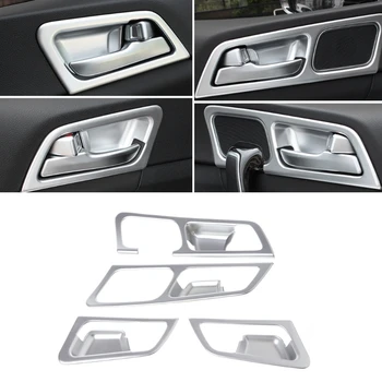 

Hot New 4 Pcs LHD Chrome Inside Door Handle Frame Trim Cover For Kia Sportage QL 2016 2017