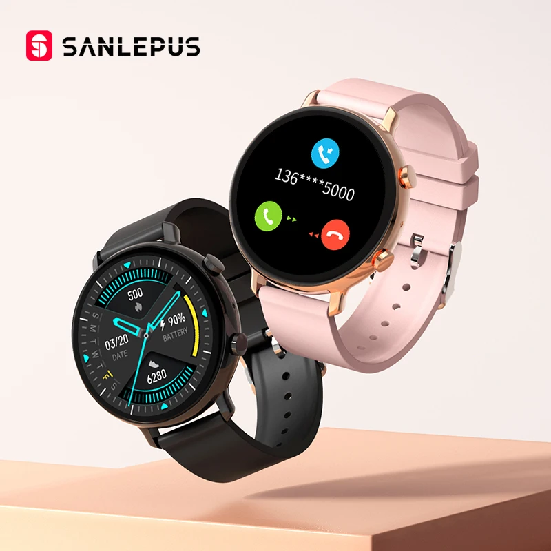 On Sale Smartwatch-Heart-Rate-Monitor Sanlepus Ecg Bluetooth-Call Apple Android Women Samsung aKwjMnD5Bwn