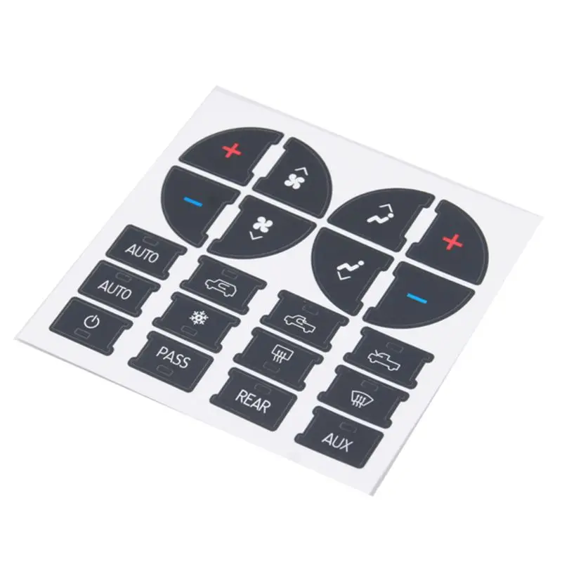 

AC Dash Button Repair Kit Decal Stickers Replacement for Chevrolet GMC Tahoe