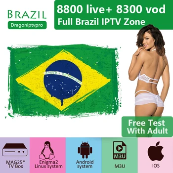 

Brazil World IPTV Subscription 9200+ tv program 8400+ VOD Adult IPTV Spain tv box M3U Android Smart IPTV BOX support 1 devices