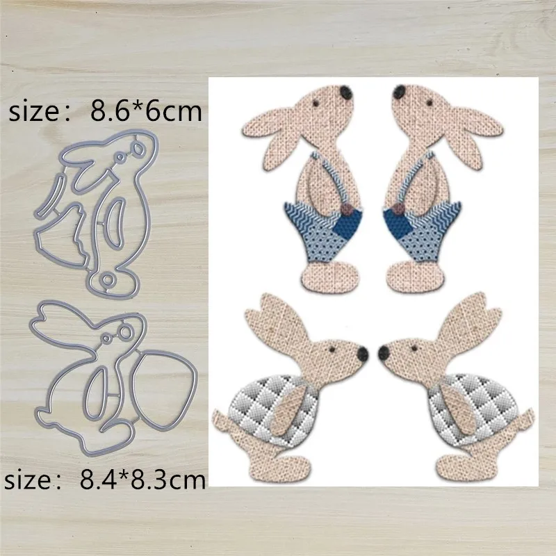 

Кролик Одежда металлические штампы трафареты для фотоальбома декоративные тиснения DIY бумажные карты