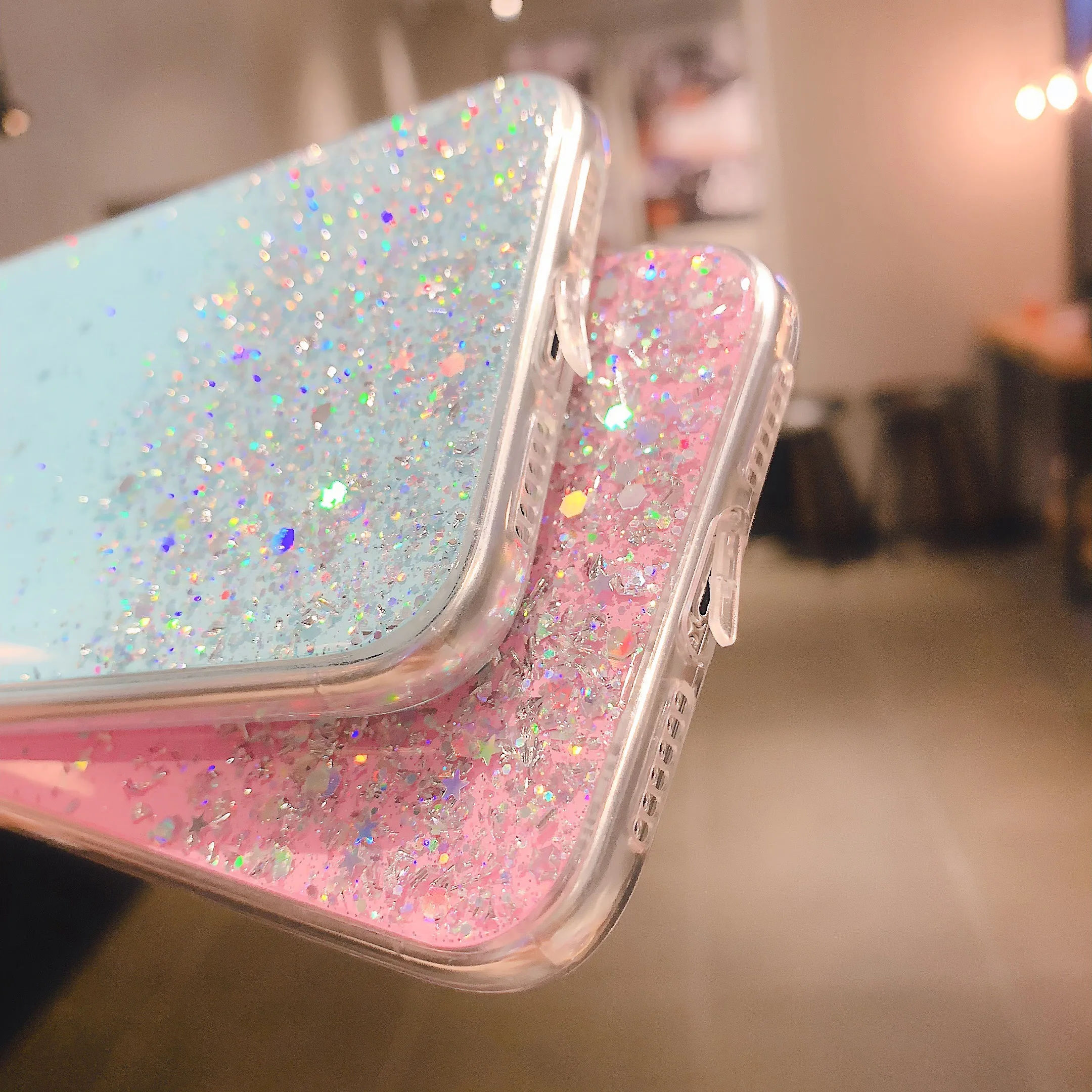 Чехол для телефона с серебряной фольгой и звездой iPhone 11 11Pro 2019 Чехлы мягкие