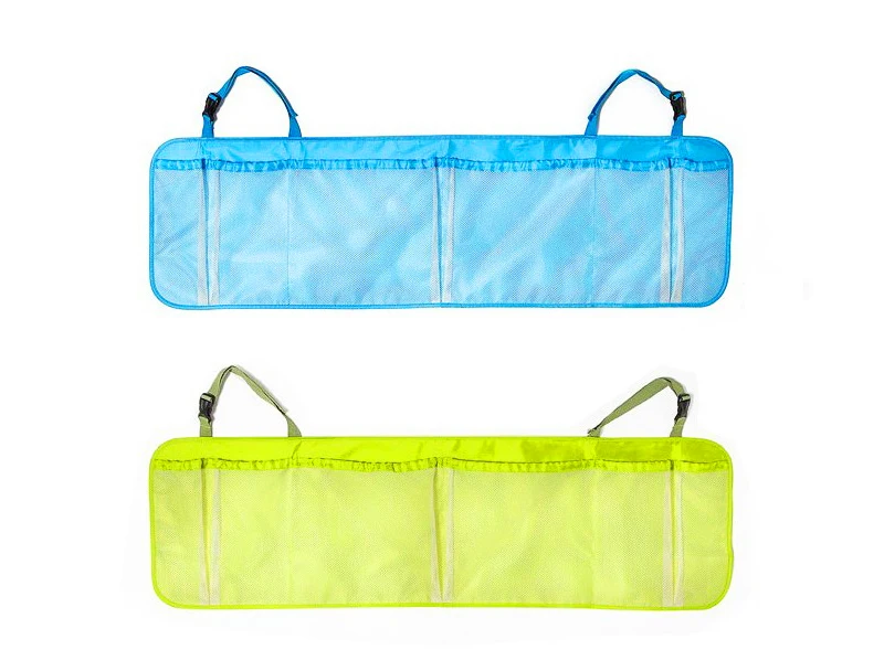 110*34cm Car Trunk Organizer Back Folding Zakka Bags Car Seat Back Storage Mesh Bag Folding Luggage Holder Auto Accessories