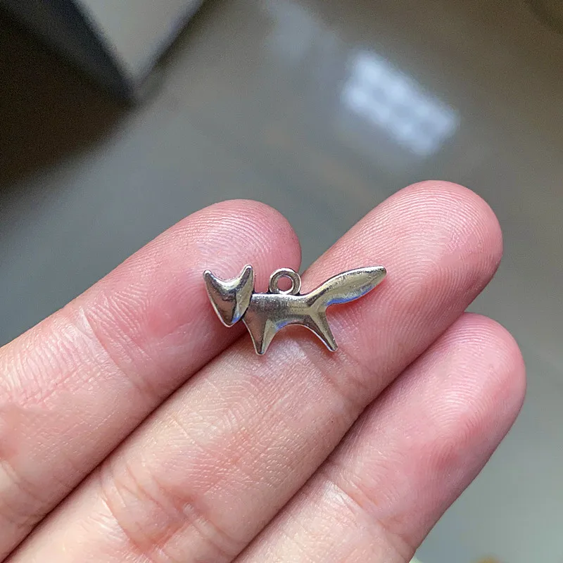 

Подвески Металлические в виде котенка и листьев дерева, тибетский серебристый цвет, 60 шт.