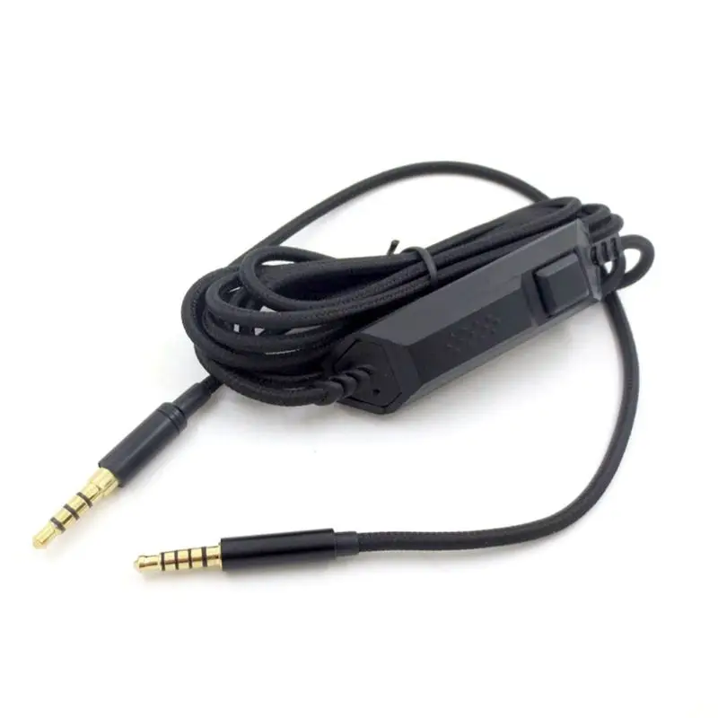 Taoric Adaptador de Cable de Audio de 3.5 mm Cable de Control de Volumen para G Pro X G233 G433 Auriculares para Juegos 