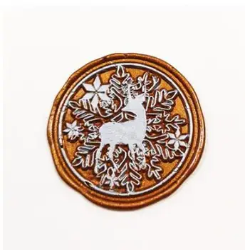 

stamp head of Snow deer Merry Christmas Retro Wood Stamp Sealing Wax Seal Stamp Wedding Decorative sealing Stamp wax seals