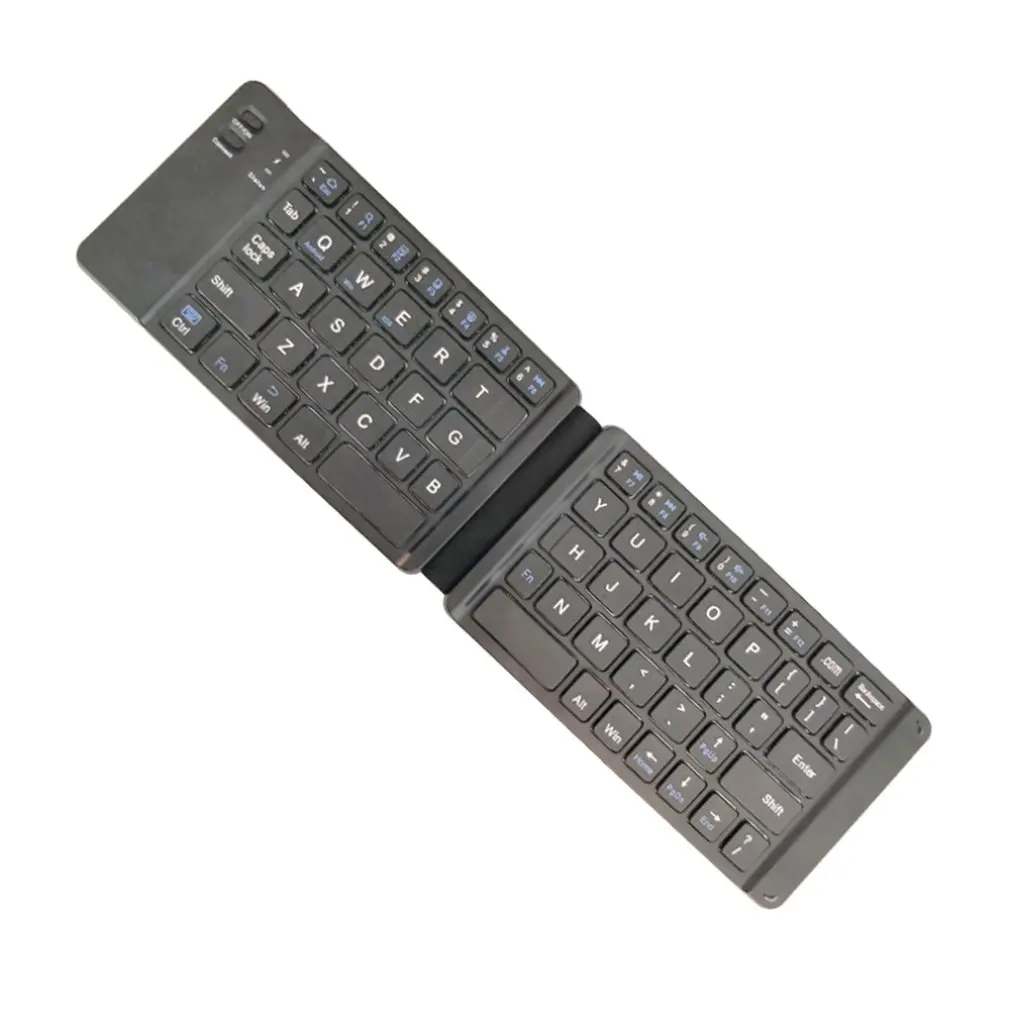 Складная мини-клавиатура для мобильного телефона, планшета, ноутбука, смарт-телевизора, белая, черная, портативная клавиатура, Windows, Android, IOS