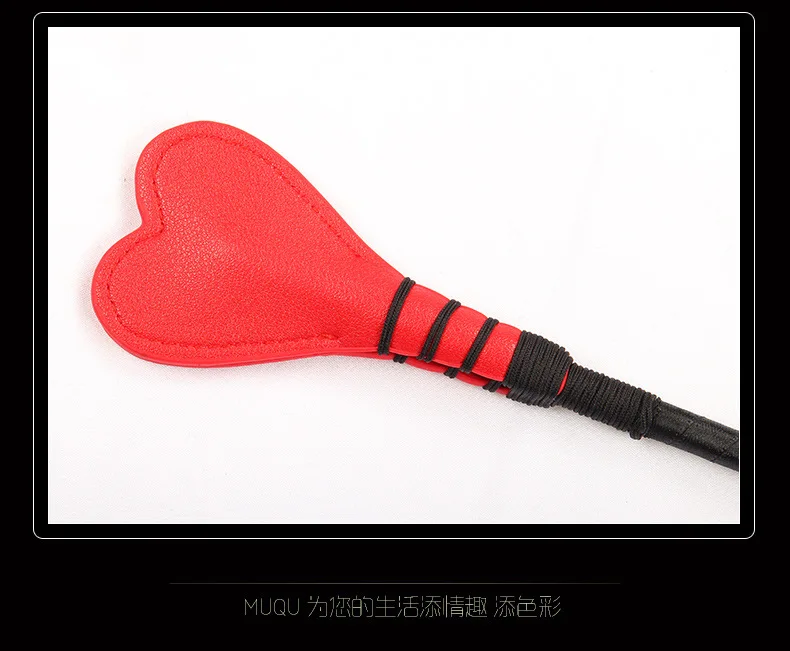 New Products Pu Flirting Heart Clapping Device Adult Toy Leather Clapping Device Adult Sexy Aid Manufacturers Direct Selling