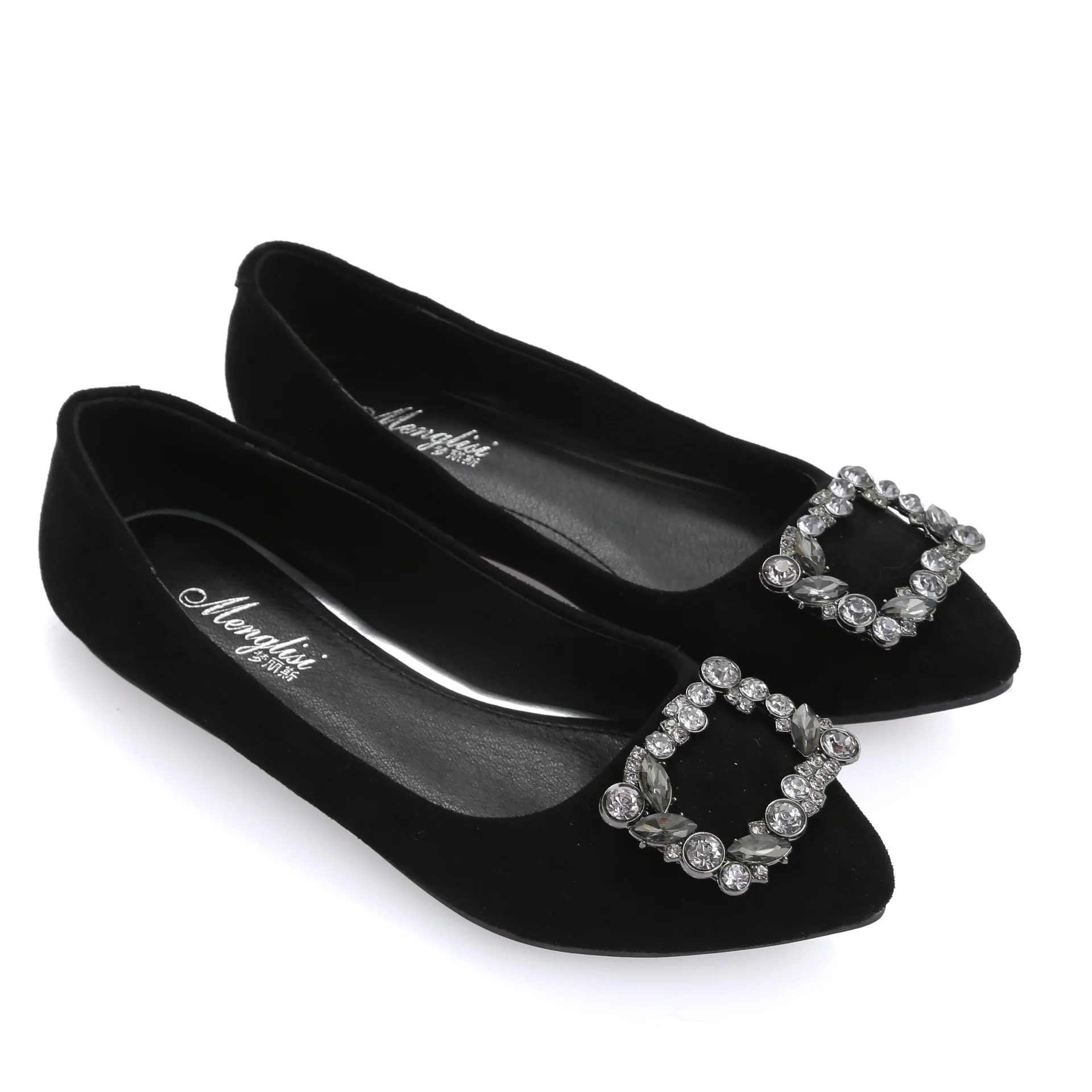 

516-8 New Style WOMEN'S Shoes Spring Shoes Women's Small Large Size Flat Top Shoes Shallow Mouth chao xian rong Pointed-Toe Expl