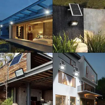 

Solar Flood Lights Solar Wall Lights 30W IP66 Outdoor LED Waterproof Night Lamp Solar Lights Super Bright 45LED Garden
