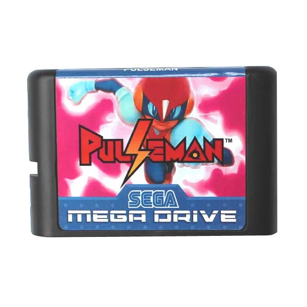 Горячие Pulseman (импульсный человек) 16 бит MD карточная игра для Sega игры Mega Drive Genesis |