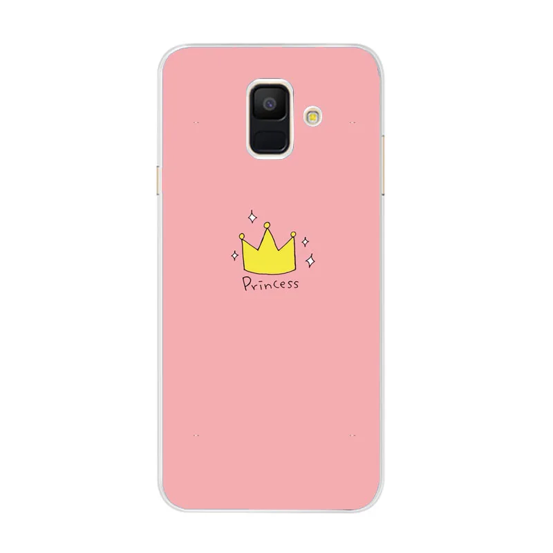 Чехол для samsung Galaxy A6 прозрачный мультяшный Мягкий ТПУ силиконовый чехол для телефона задняя крышка для samsung Galaxy A6 A 6 Plus