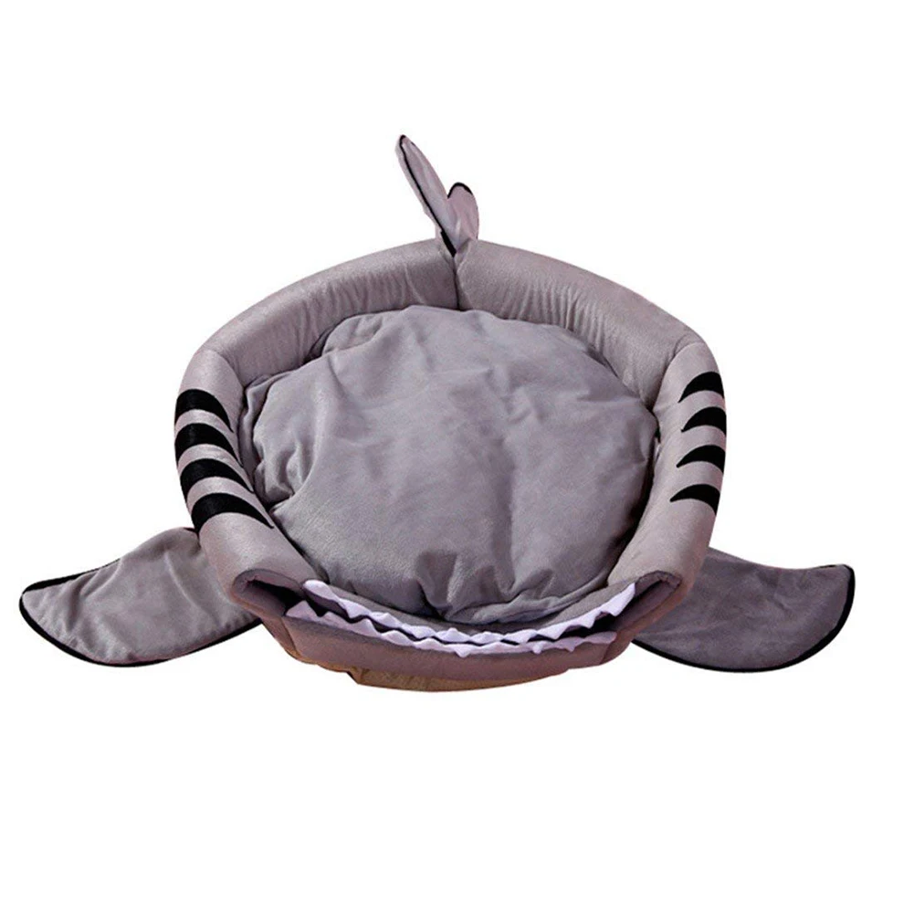 Pet Dog Cats Soft Sleeping Bed House Pad Shark Shape Warm Cushion Nests Kennel Pet Dog Cats Soft Sleeping Bed House Pad Shark Shape Warm Cushion Nests Kennel