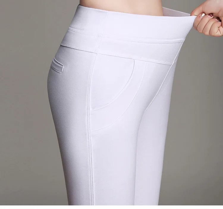 Высококачественные женские эластичные узкие брюки Pantalones Mujer летние брюки Элегантные повседневные офисные закрытый купальник Брюки 6XL K434