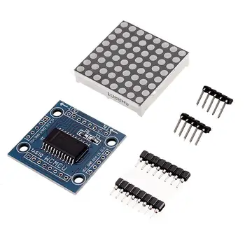 

MAX7219 Dot Matrixs Module Microcontroller LED Module Display Module MAX7219 DIY Kit Accessory