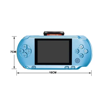 

3 Inch 16 Bit PXP3 Slim Station Video Games Player Handheld Game + One Free Game Card Console built-in 150 Classic Games