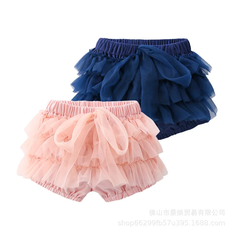 

19 Years Summer New Style Infants Clothes out Clothes Female Baby Pink/Royal Puffy Hot Pants Childrenswear