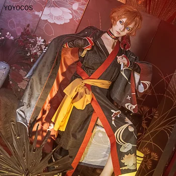 

YOYOCOS Nakahara Chuya Cosplay Costume Bungo Stray Dogs Game Japanese Style 2020 New Kimono Cosplay Fancy Dress Ball Party