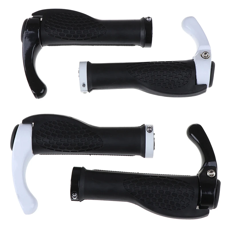 Anti-Skid Bicycle Grips Ergonomic MTB Mountain Bike Aluminum TPR Handlebar Grips Cycling Lock-On Ends Handlebar Cover Parts