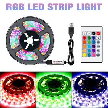 

Rgb Led Light Strip 16 Color Changing Lamp Tape 5V Waterproof Magic Rgb + White Led Ribbon USB TV Backlight Neon Led Lighting
