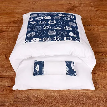 

Warm Cat Sleeping Bag Removable Cat Bed Winter Warm Cat House Small Pet Bed GQ
