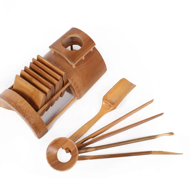 Large Size Bamboo Fork Kung Fu Tea Set Accessories Cup Saucer Bamboo Natural Health