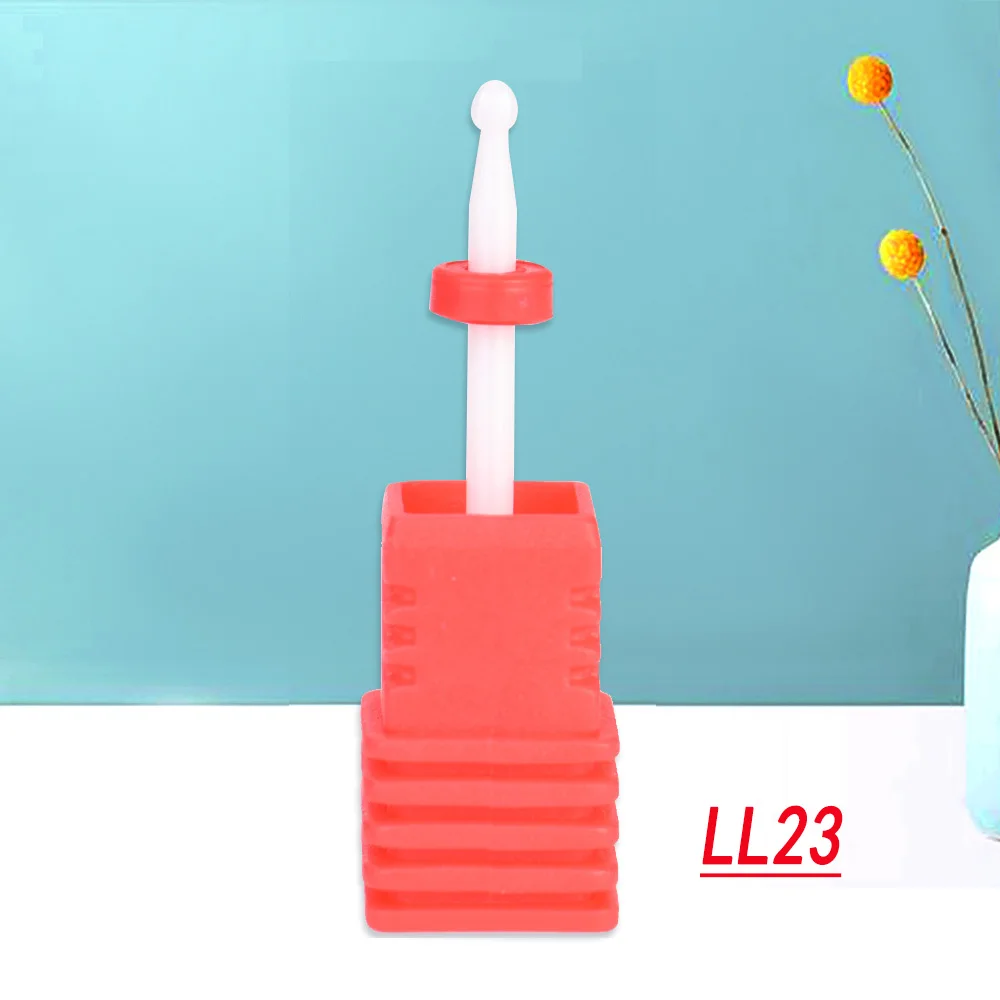 LL23 OSHIONER Алмазная дрель для маникюра, Фрезерный резак для ногтей, электрическое сверло для ногтей для маникюра, педикюра, сверла, биты-Аксессуары - Цвет: LL23