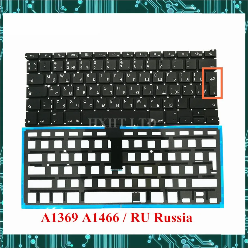 Клавиатура A1369 A1466 RU Русская клавиатура для Apple Macbook Air 13 &quotA1369 ноутбука 2011 2012 2013 2014