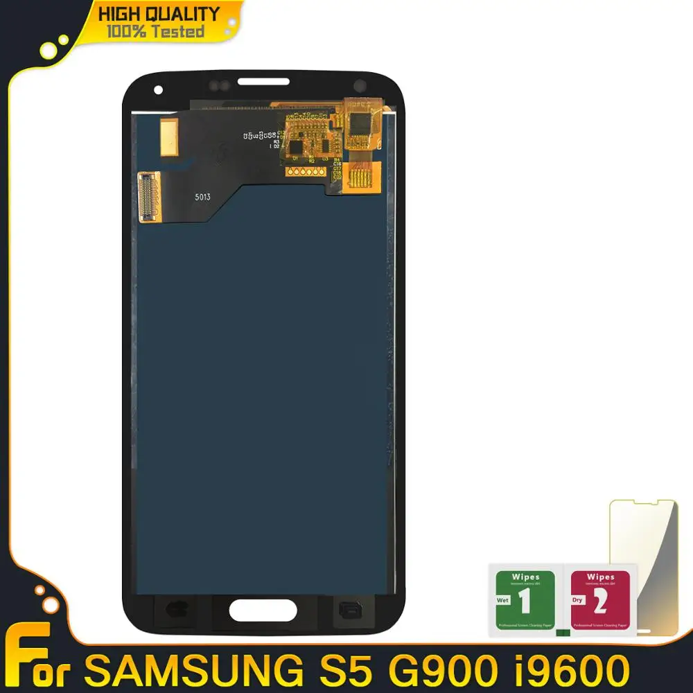 Высококачественный ЖК-дисплей для Samsung Galaxy S5 i9600 G900 G900F сенсорный экран дигитайзер